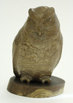 M90-059: Carved Wooden Owl