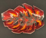 M90-060: Cloisonné Leaf Plate