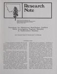 Research Note, September 1992 by Jon S. Rachael, Daniel H. Pletscher, and C. Les Marcum