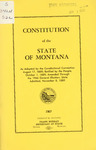 Constitution of the State of Montana [1889], amended by Montana. Constitutional Convention (1889)