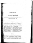 Constitution of the State of Montana [1889], annotated