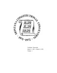 Montana Constitutional Convention Proceedings, 1971-1972, Volume 5 by Montana. Constitutional Convention (1971-1972)