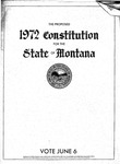 The Proposed 1972 Constitution for the State of Montana by Richard B. Roeder and Pierce C. Mullen