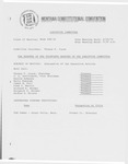 Minutes of the thirtieth meeting of the Executive Committee by Montana. Constitutional Convention (1971-1972). Executive Committee