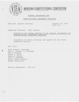 Minutes of the second meeting of the General Government and Constitutional Amendment Committee by Montana. Constitutional Convention (1971-1972). General Government and Constitutional Amendment Committee
