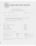 Minutes of the sixth meeting of the General Government and Constitutional Amendment Committee by Montana. Constitutional Convention (1971-1972). General Government and Constitutional Amendment Committee
