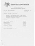 Minutes of the twentienth meeting of the General Government and Constitutional Amendment Committee by Montana. Constitutional Convention (1971-1972). General Government and Constitutional Amendment Committee