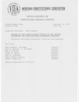 Minutes of the twenty-second meeting of the General Government and Constitutional Amendment Committee by Montana. Constitutional Convention (1971-1972). General Government and Constitutional Amendment Committee