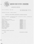 Minutes of the seventh meeting of the Legislative Committee by Montana. Constitutional Convention (1971-1972). Legislative Committee