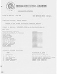 Minutes of the eighth meeting of the Legislative Committee by Montana. Constitutional Convention (1971-1972). Legislative Committee