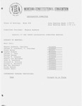 Minutes of the tenth meeting of the Legislative Committee by Montana. Constitutional Convention (1971-1972). Legislative Committee
