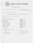 Minutes of the nineteenth meeting of the Legislative Committee by Montana. Constitutional Convention (1971-1972). Legislative Committee