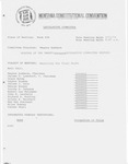 Minutes of the twenty-seventh meeting of the Legislative Committee by Montana. Constitutional Convention (1971-1972). Legislative Committee