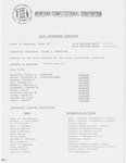 Minutes of the fifth meeting of the Local Government Committee by Montana. Constitutional Convention (1971-1972). Local Government Committee