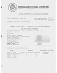 Minutes of the third meeting of the Natural Resources and Agriculture Committee by Montana. Constitutional Convention (1971-1972). Natural Resources and Agriculture Committee
