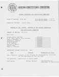 Minutes of the fourth meeting of the Natural Resources and Agriculture Committee by Montana. Constitutional Convention (1971-1972). Natural Resources and Agriculture Committee