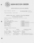 Minutes of the sixth meeting of the Natural Resources and Agriculture Committee by Montana. Constitutional Convention (1971-1972). Natural Resources and Agriculture Committee