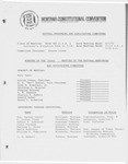 Minutes of the tenth meeting of the Natural Resources and Agriculture Committee by Montana. Constitutional Convention (1971-1972). Natural Resources and Agriculture Committee
