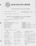 Minutes of the fourteenth meeting of the Natural Resources and Agriculture Committee by Montana. Constitutional Convention (1971-1972). Natural Resources and Agriculture Committee