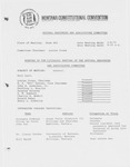 Minutes of the fifteenth meeting of the Natural Resources and Agriculture Committee by Montana. Constitutional Convention (1971-1972). Natural Resources and Agriculture Committee