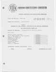Minutes of the twenty-second meeting of the Natural Resources and Agriculture Committee by Montana. Constitutional Convention (1971-1972). Natural Resources and Agriculture Committee