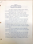 Minutes of the first meeting of the Public Information Committee by Montana. Constitutional Convention (1971-1972). Public Information Committee