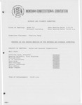 Minutes of the second meeting of the Revenue and Finance Committee by Montana. Constitutional Convention (1971-1972). Revenue and Finance Committee