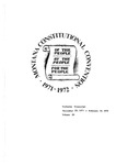 Montana Constitutional Convention Proceedings, 1971-1972, Volume 3 by Montana. Constitutional Convention (1971-1972)