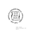 Montana Constitutional Convention Proceedings, 1971-1972, Volume 4 by Montana. Constitutional Convention (1971-1972)