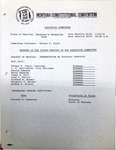 Minutes of the fourth meeting of the Executive Committee by Montana. Constitutional Convention (1971-1972). Executive Committee