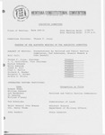 Minutes of the eleventh meeting of the Executive Committee by Montana. Constitutional Convention (1971-1972). Executive Committee