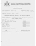 Minutes of the twelfth meeting of the Executive Committee by Montana. Constitutional Convention (1971-1972). Executive Committee