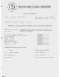 Minutes of the thirteenth meeting of the Executive Committee by Montana. Constitutional Convention (1971-1972). Executive Committee