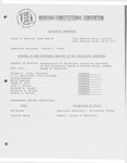 Minutes of the fifteenth meeting of the Executive Committee by Montana. Constitutional Convention (1971-1972). Executive Committee