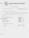 Minutes of the seventeenth meeting of the Executive Committee by Montana. Constitutional Convention (1971-1972). Executive Committee
