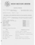 Minutes of the twentienth meeting of the Executive Committee by Montana. Constitutional Convention (1971-1972). Executive Committee