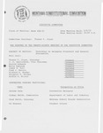 Minutes of the twenty-eighth meeting of the Executive Committee by Montana. Constitutional Convention (1971-1972). Executive Committee