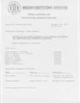 Minutes of the tenth meeting of the General Government and Constitutional Amendment Committee by Montana. Constitutional Convention (1971-1972). General Government and Constitutional Amendment Committee