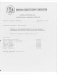Minutes of the eleventh meeting of the General Government and Constitutional Amendment Committee by Montana. Constitutional Convention (1971-1972). General Government and Constitutional Amendment Committee