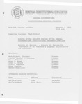 Minutes of the twelfth meeting of the General Government and Constitutional Amendment Committee by Montana. Constitutional Convention (1971-1972). General Government and Constitutional Amendment Committee