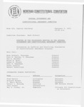 Minutes of the thirteenth meeting of the General Government and Constitutional Amendment Committee by Montana. Constitutional Convention (1971-1972). General Government and Constitutional Amendment Committee
