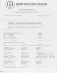 Minutes of the fifteenth meeting of the General Government and Constitutional Amendment Committee by Montana. Constitutional Convention (1971-1972). General Government and Constitutional Amendment Committee