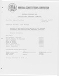 Minutes of the twenty-first meeting of the General Government and Constitutional Amendment Committee by Montana. Constitutional Convention (1971-1972). General Government and Constitutional Amendment Committee