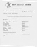 Minutes of the first meeting of the Legislative Committee by Montana. Constitutional Convention (1971-1972). Legislative Committee