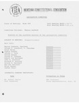 Minutes of the eleventh meeting of the Legislative Committee by Montana. Constitutional Convention (1971-1972). Legislative Committee