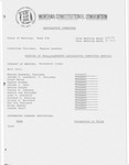 Minutes of the fifteenth meeting of the Legislative Committee by Montana. Constitutional Convention (1971-1972). Legislative Committee