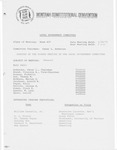 Minutes of the eighth meeting of the Local Government Committee by Montana. Constitutional Convention (1971-1972). Local Government Committee
