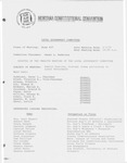 Minutes of the twelfth meeting of the Local Government Committee by Montana. Constitutional Convention (1971-1972). Local Government Committee