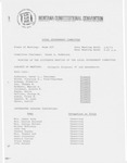 Minutes of the sixteenth meeting of the Local Government Committee by Montana. Constitutional Convention (1971-1972). Local Government Committee