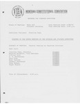 Minutes of the tenth meeting of the Revenue and Finance Committee by Montana. Constitutional Convention (1971-1972). Revenue and Finance Committee